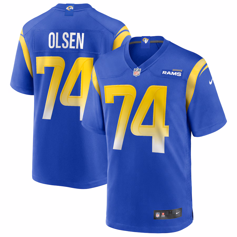 Men's Los Angeles Rams Merlin Olsen Nike Royal Game Retired Player Jersey - Ujersey NFL Shop