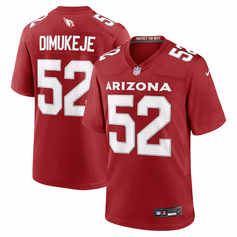 Men's Arizona Cardinals Victor Dimukeje Nike Cardinal Team Game Jersey - Ujersey