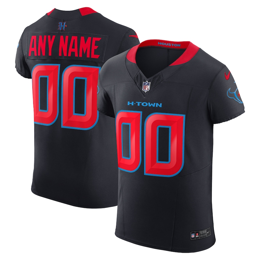Men's Houston Texans Nike Navy Alternate Vapor F.U.S.E. Elite Custom Jersey - Ujersey NFL Shop