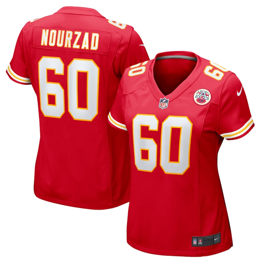 Women's Kansas City Chiefs Hunter Nourzad Nike Red Game Jersey - Ujersey NFL Shop