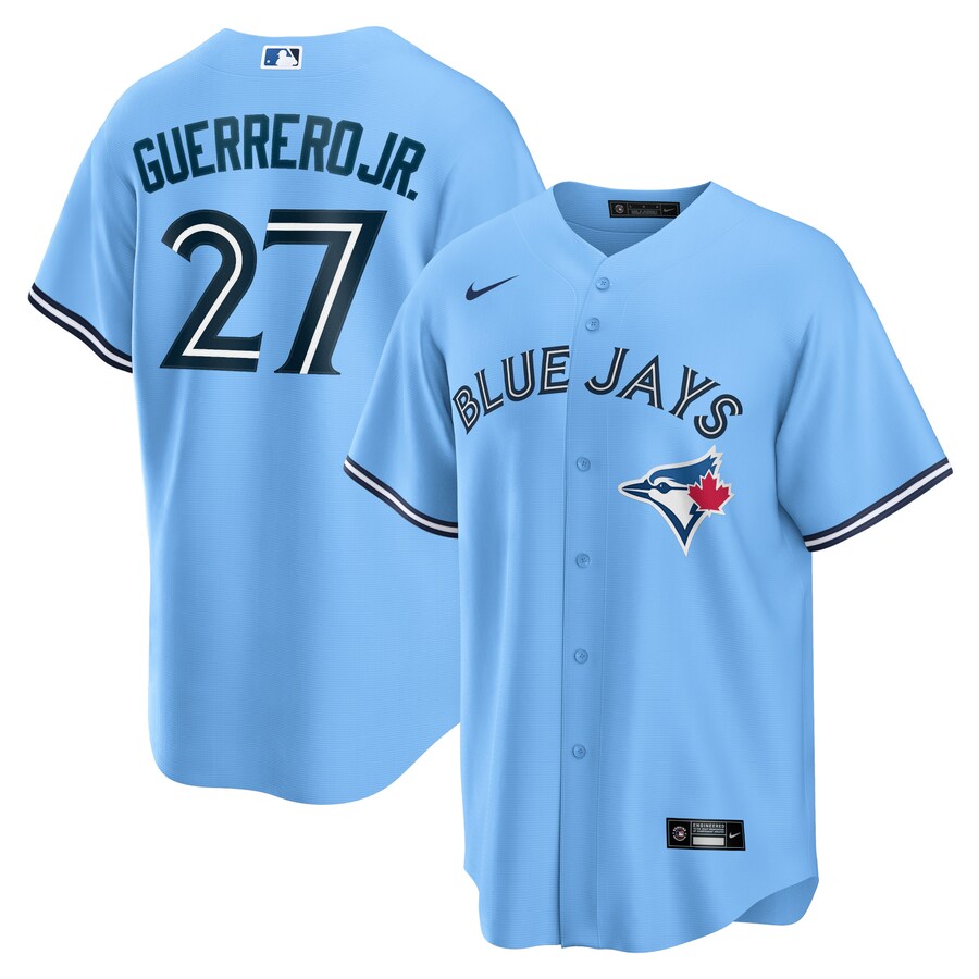 Men's Toronto Blue Jays Vladimir Guerrero Jr. Nike Powder Blue Alternate Replica Player Jersey - Ujersey NFL Shop