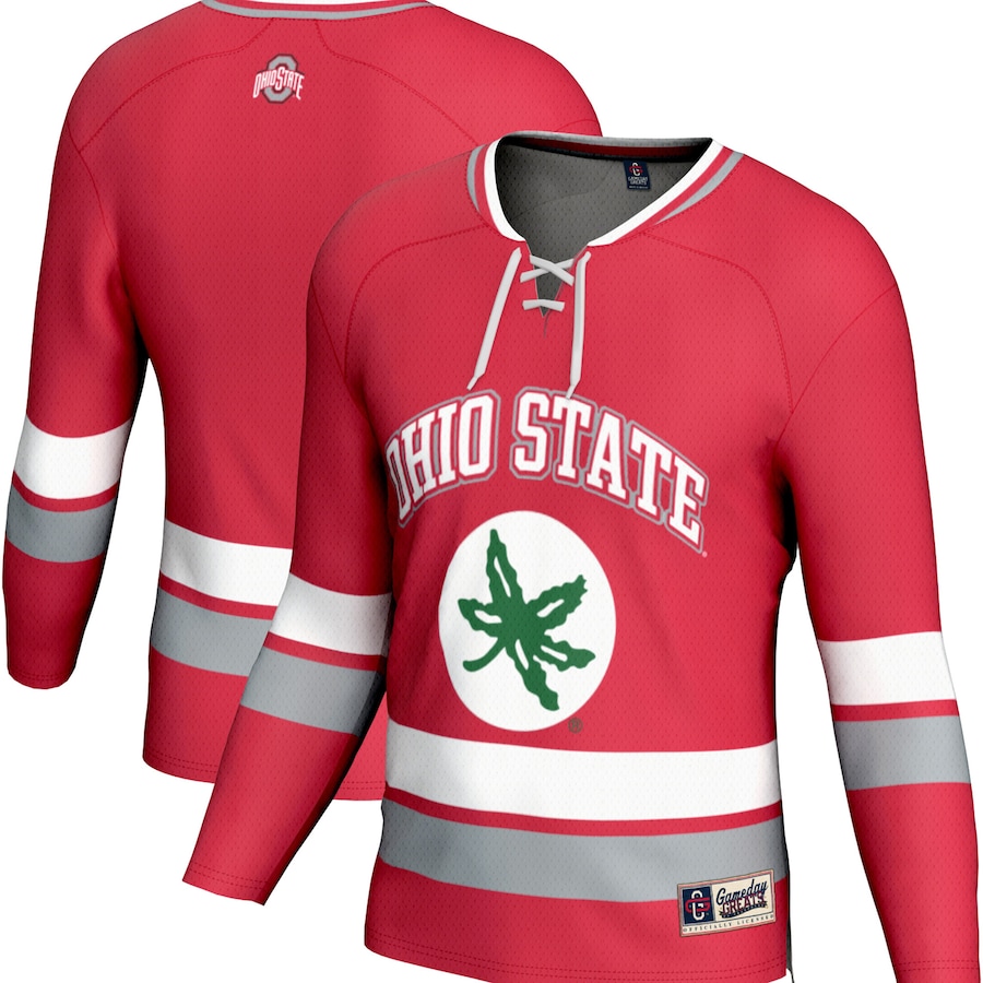 Youth  GameDay Greats Scarlet Ohio State Buckeyes Spirit Hockey Jersey - Ujersey NFL Shop