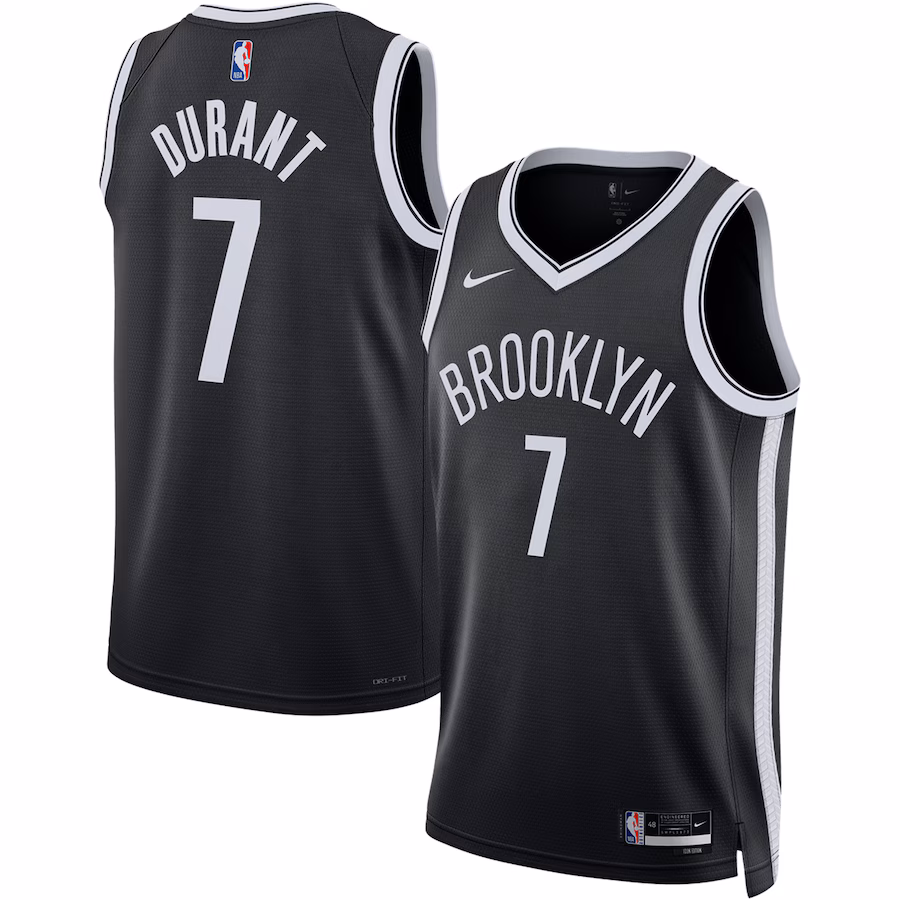Unisex Brooklyn Nets Kevin Durant Nike Black Swingman Jersey - Icon Edition - Ujersey NFL Shop
