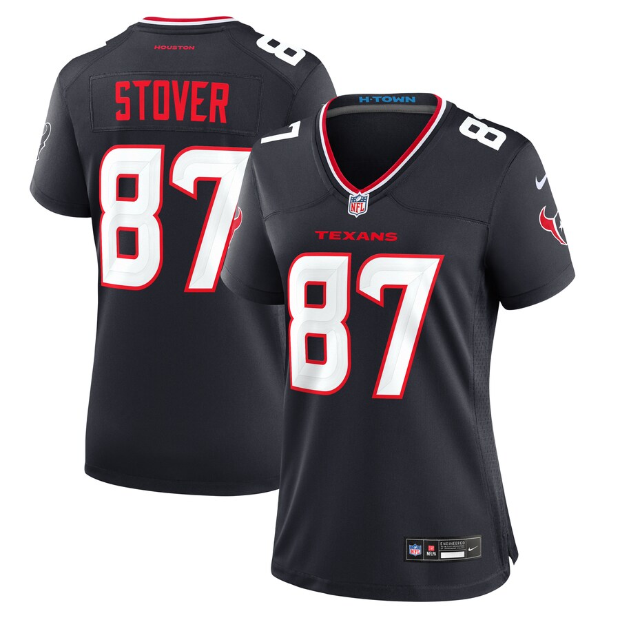 Women's Houston Texans Cade Stover Nike  Navy Game Jersey - Ujersey NFL Shop