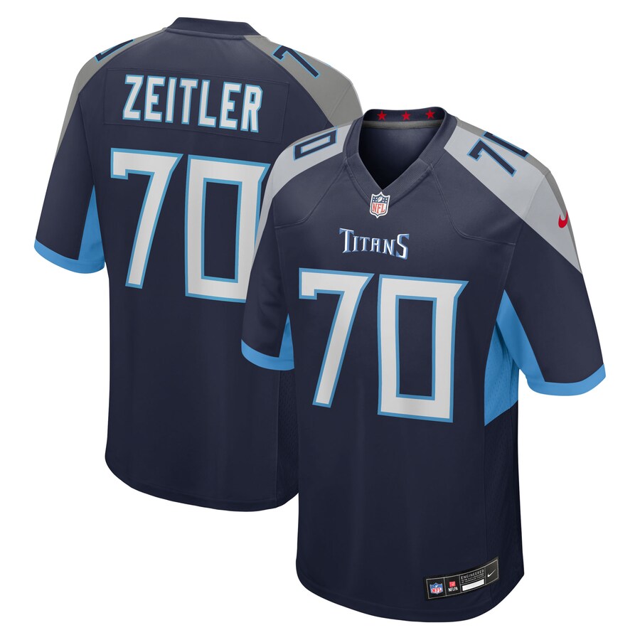 Men's Tennessee Titans Kevin Zeitler Nike Navy Team Game Jersey - Ujersey