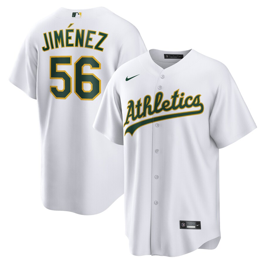 Men's Oakland Athletics Dany Jiménez Nike White Home  Replica Player Jersey - Ujersey NFL Shop