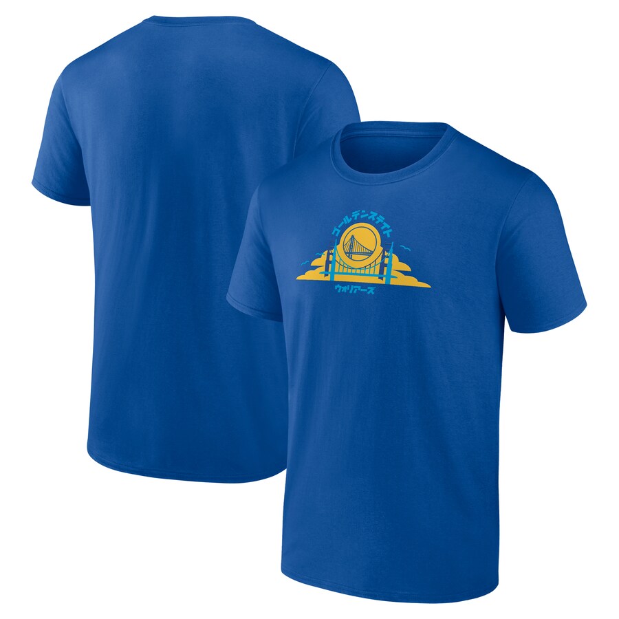 Men's Golden State Warriors Fanatics Royal Japanese Heritage T-Shirt - Ujersey