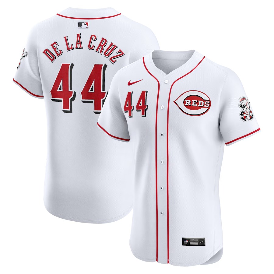 Men's Cincinnati Reds Elly De La Cruz Nike White Home Elite Player Jersey - Ujersey NFL Shop