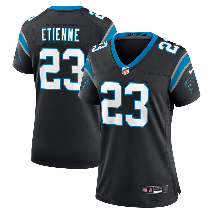 Women's Carolina Panthers Trevor Etienne Nike Black Team Game Jersey - Ujersey NFL Shop