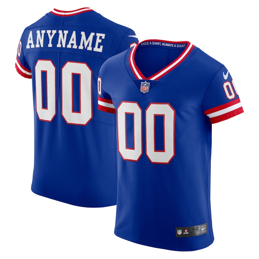Men's New York Giants Nike Blue  Vapor F.U.S.E. Elite Custom Jersey - Ujersey NFL Shop