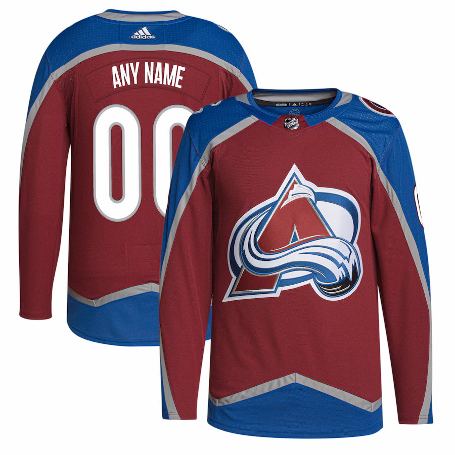 Men's Colorado Avalanche adidas Burgundy Home Primegreen Authentic Custom Jersey - Ujersey NFL Shop