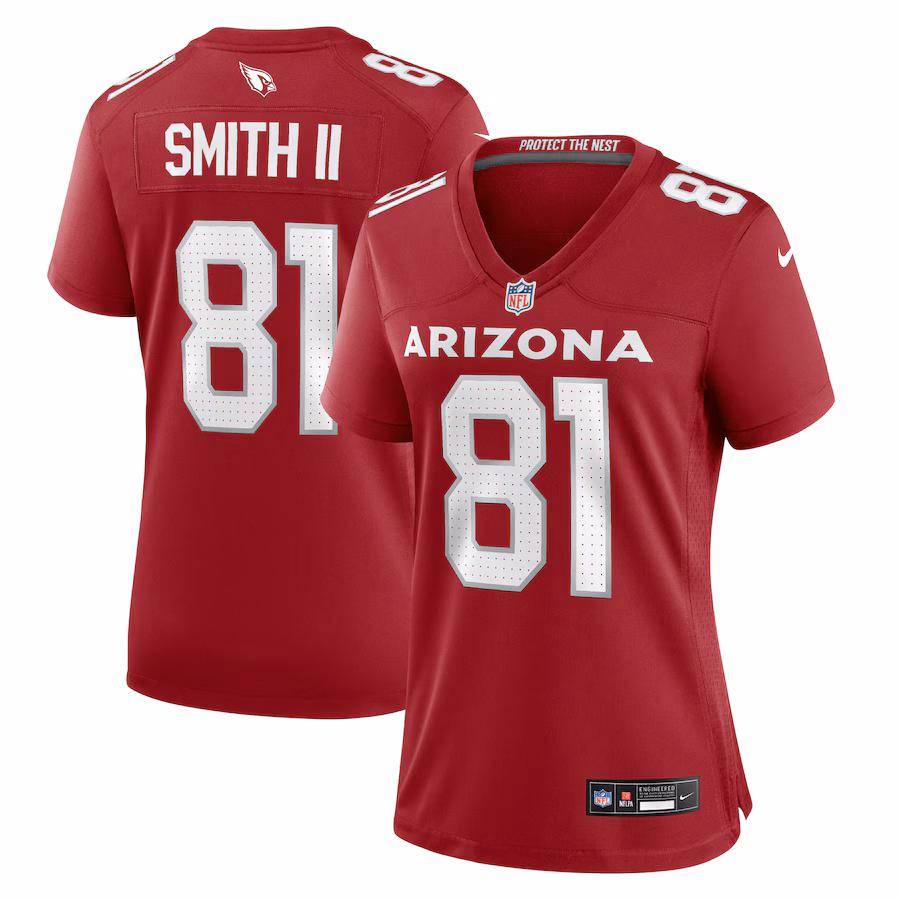 Women's Arizona Cardinals Jeff Smith II Nike  Cardinal  Game Jersey - Ujersey