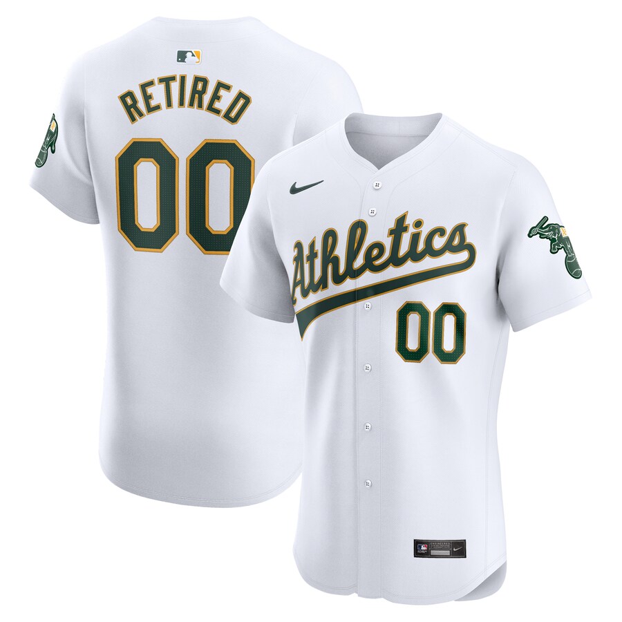 Men's Oakland Athletics Nike White Home Elite Pick-A-Player Retired Roster Jersey - Ujersey NFL Shop