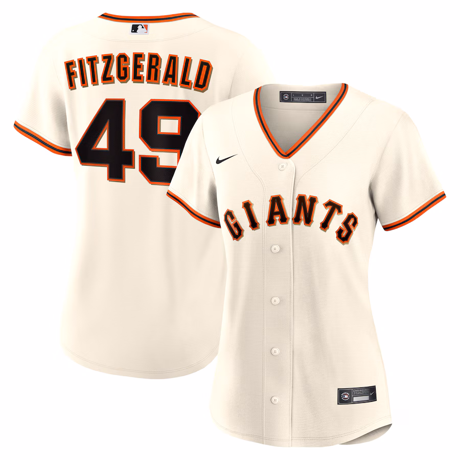 Women's San Francisco Giants Tyler Fitzgerald Nike Cream Home Replica Jersey - Ujersey NFL Shop