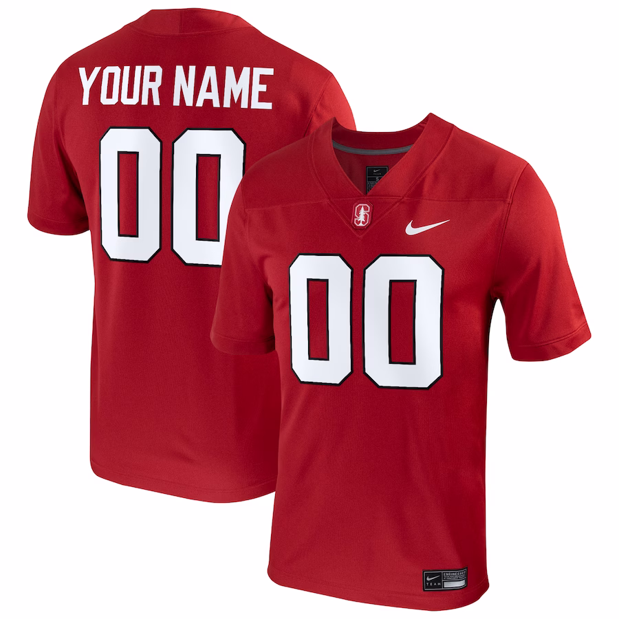 Stanford Cardinal Nike Football Custom Game Jersey - Cardinal - Ujersey