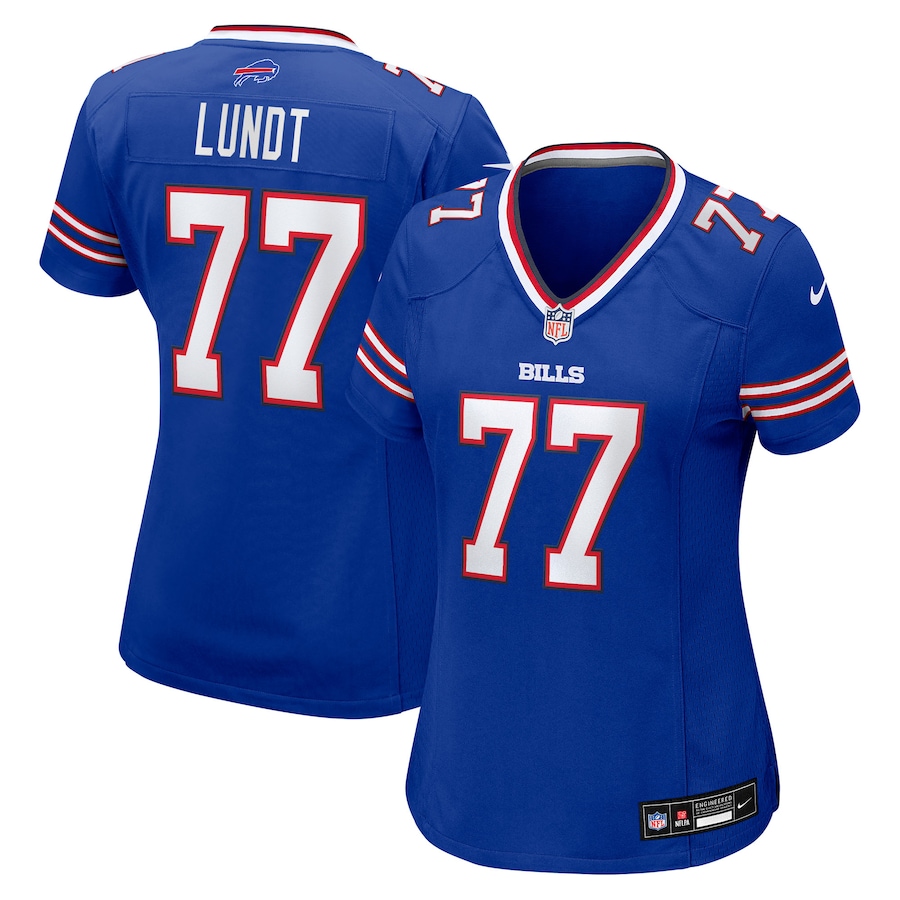 Women's Buffalo Bills Chase Lundt Nike Royal Team Game Jersey - Ujersey NFL Shop