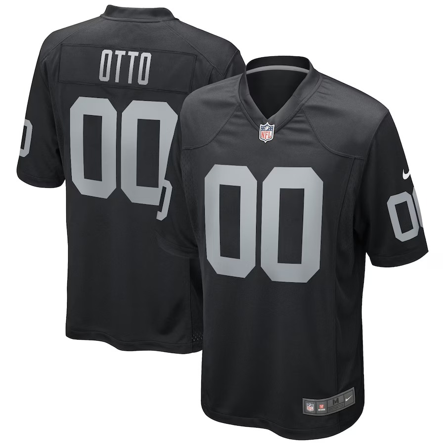 Men's Las Vegas Raiders Jim Otto Nike Black Game Retired Player Jersey - Ujersey NFL Shop