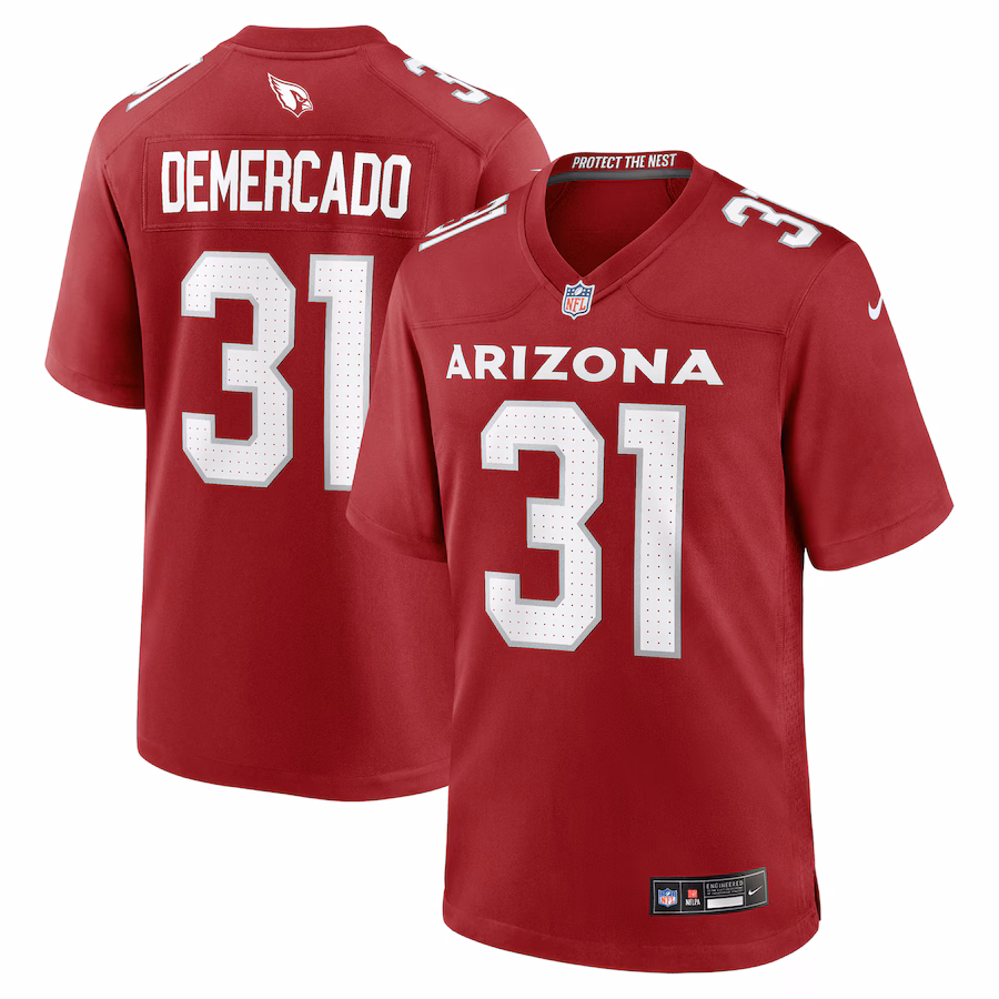 Men's Arizona Cardinals Emari Demercado Nike Cardinal Team Game Jersey - Ujersey