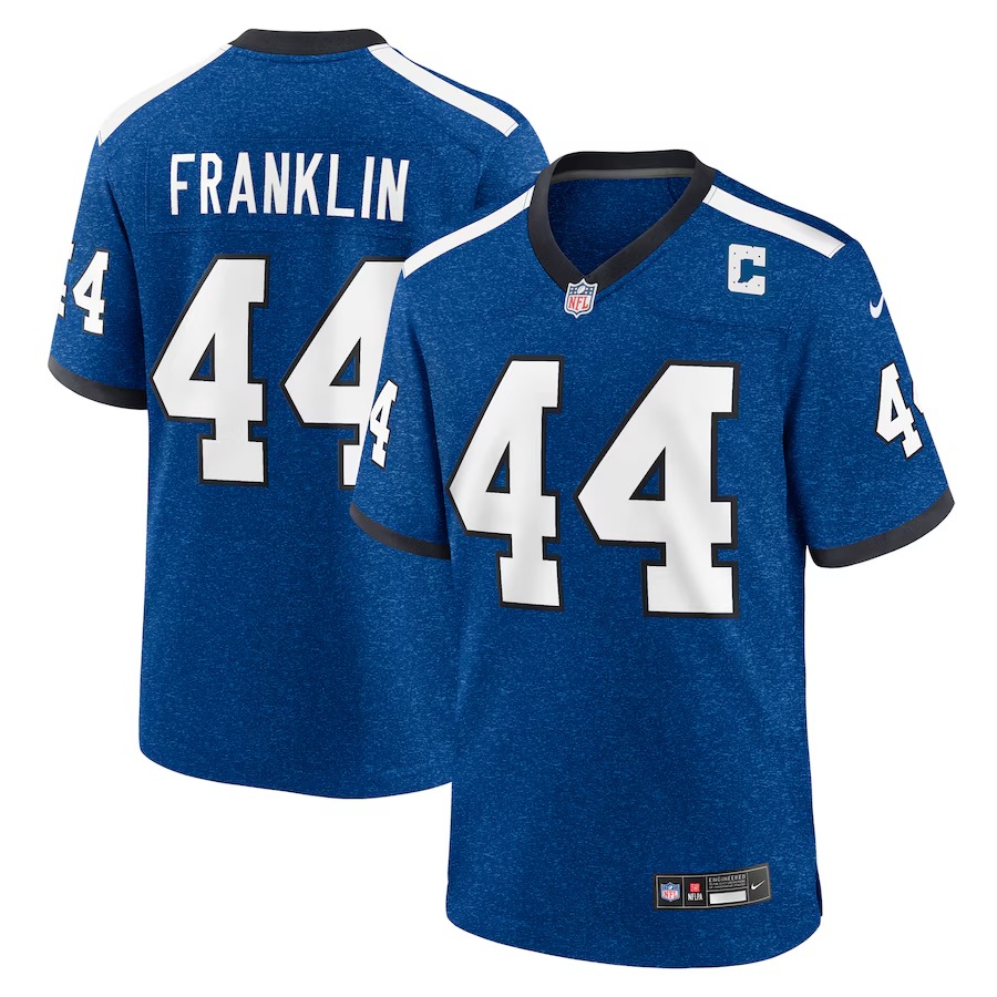 Men's Indianapolis Colts Zaire Franklin Nike Royal Indiana Nights Alternate Game Jersey - Ujersey NFL Shop