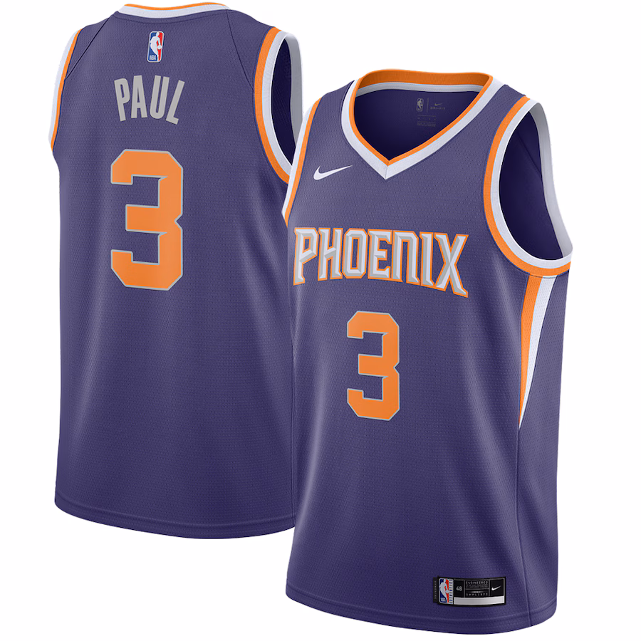 Men's Phoenix Suns Chris Paul Nike Purple 2020/21 Swingman Jersey - Icon Edition - Ujersey NFL Shop