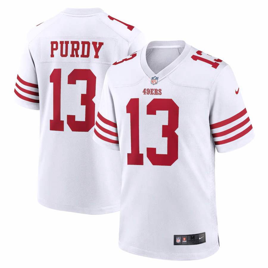 Men's San Francisco 49ers Brock Purdy Nike White Game Player Jersey - Ujersey NFL Shop