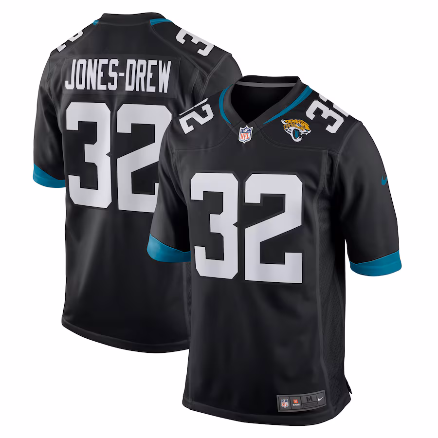 Men's Jacksonville Jaguars Maurice Jones-Drew Nike Black Game Retired Player Jersey - Ujersey NFL Shop