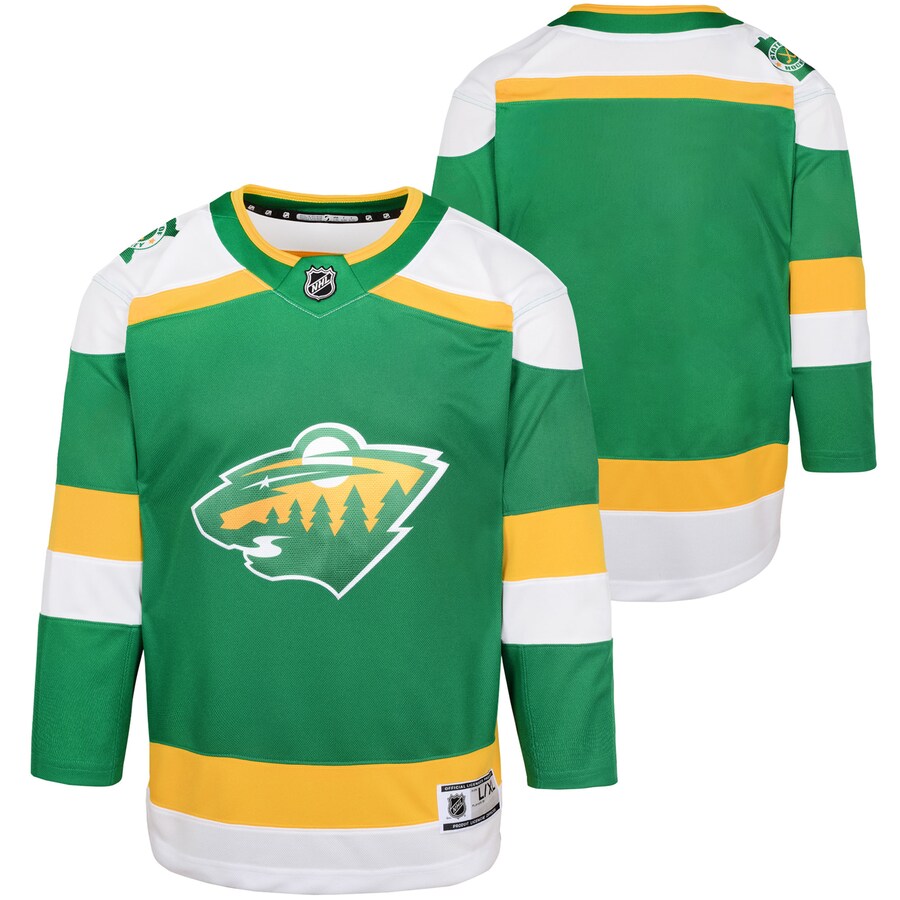Youth Minnesota Wild  Green 2023/24 Alternate Premier Jersey - Ujersey NFL Shop