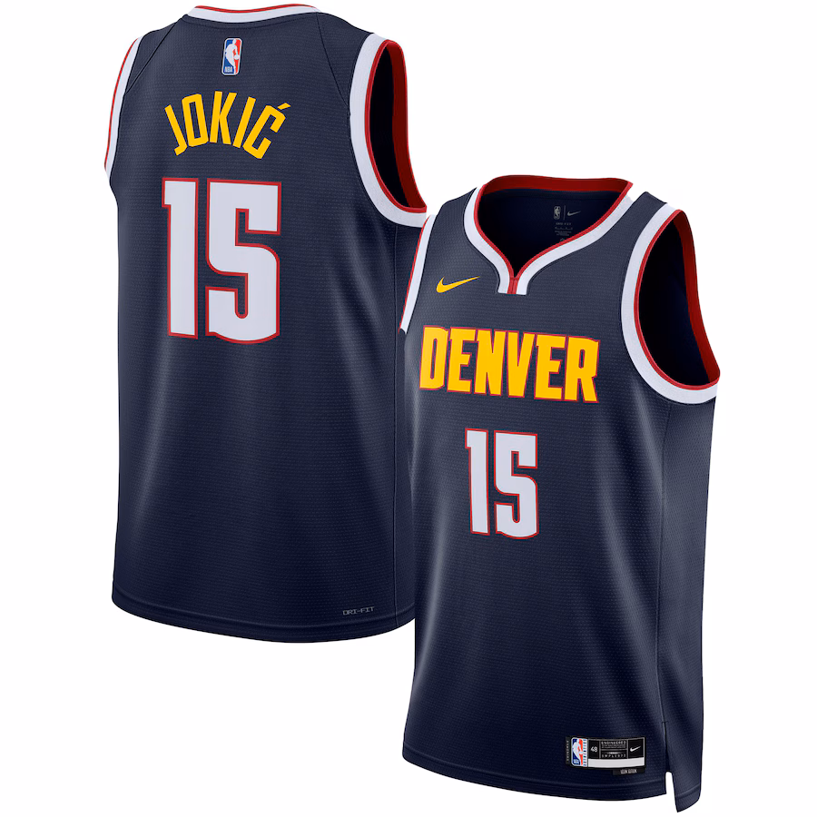 Unisex Denver Nuggets Nikola Jokic Nike Navy Swingman Jersey - Icon Edition - Ujersey NFL Shop