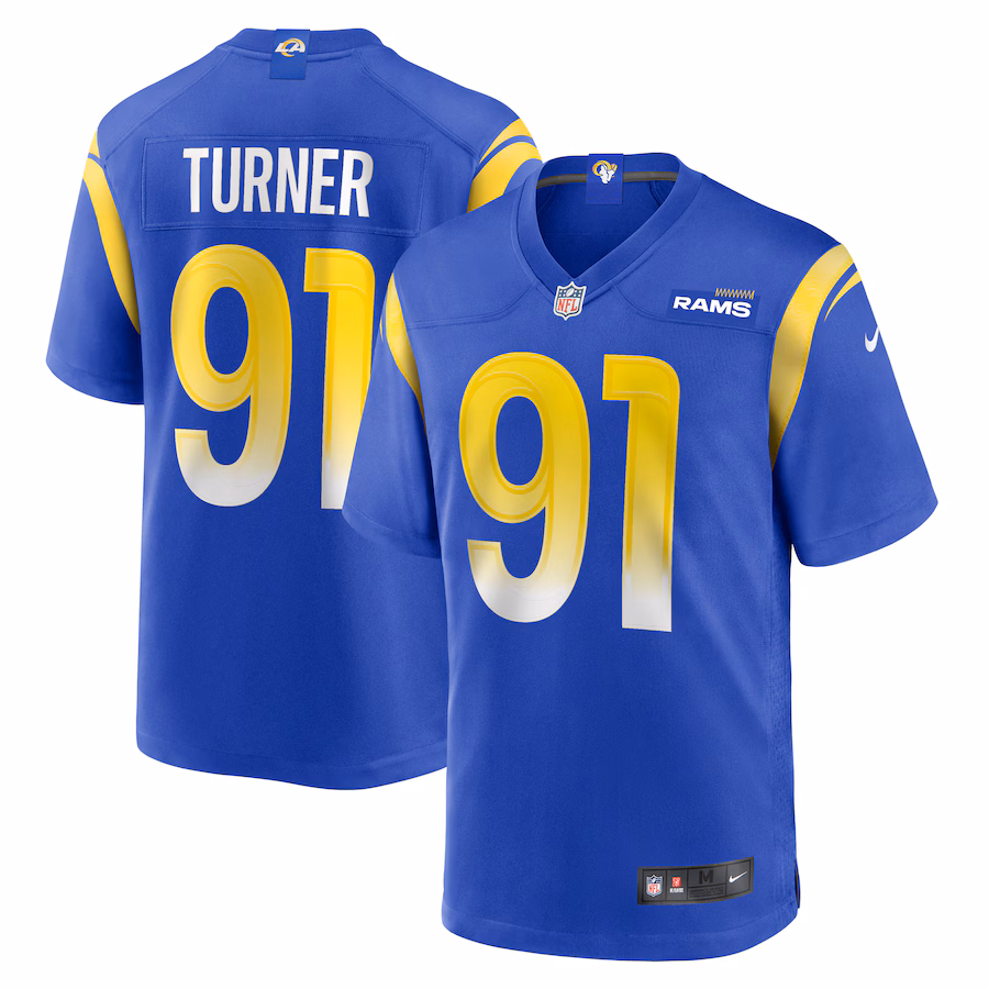 Men's Los Angeles Rams Kobie Turner Nike Royal Home Game Jersey - Ujersey NFL Shop