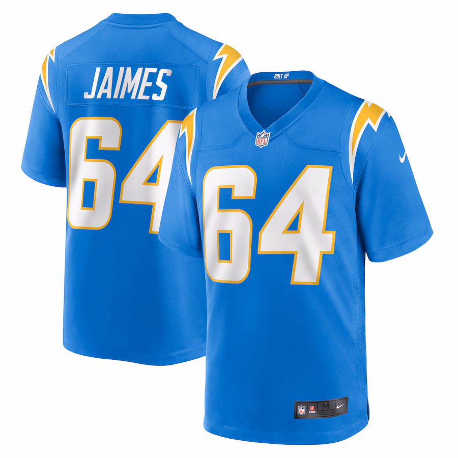Men's Los Angeles Chargers Brenden Jaimes Nike Powder Blue Game Jersey - Ujersey NFL Shop