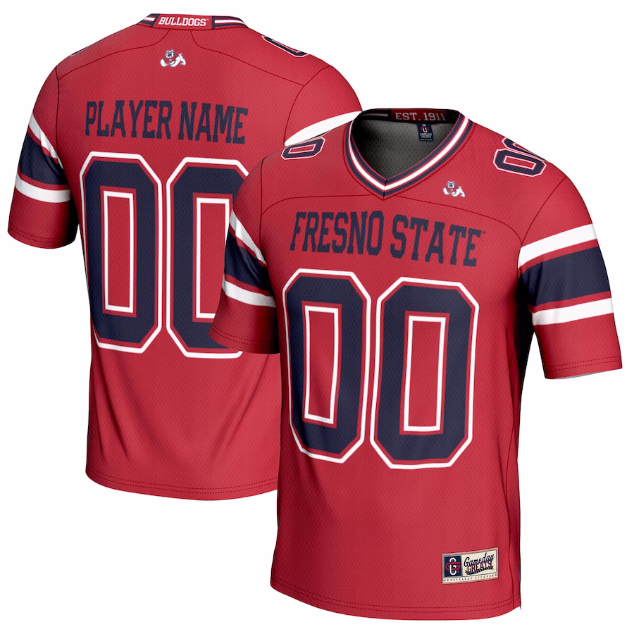 Fresno State Bulldogs GameDay Greats Youth NIL Pick-A-Player Football Jersey - Red - Ujersey