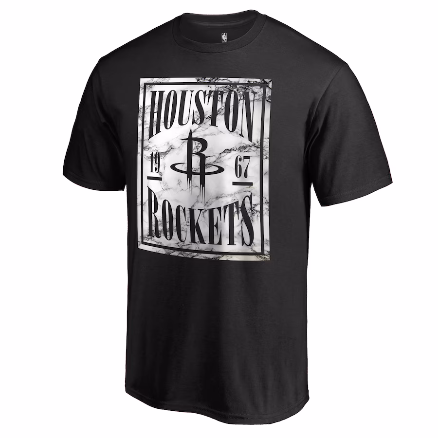 Men's Houston Rockets Black Court Vision T-Shirt - Ujersey NFL Shop