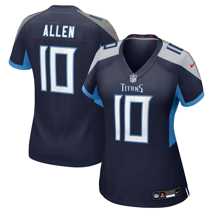 Women's Tennessee Titans Brandon Allen Nike Navy Team Game Jersey - Ujersey