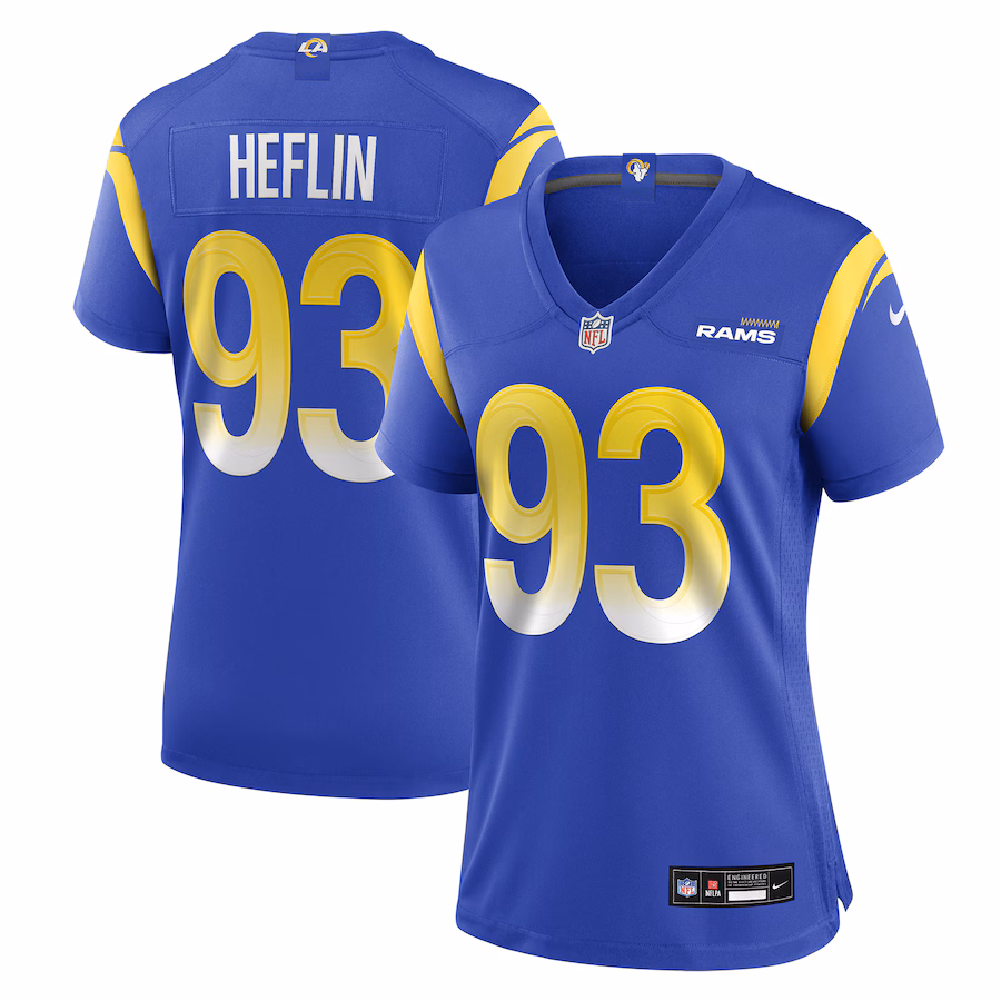 Women's Los Angeles Rams Jack Heflin Nike Royal Team Game Jersey - Ujersey NFL Shop