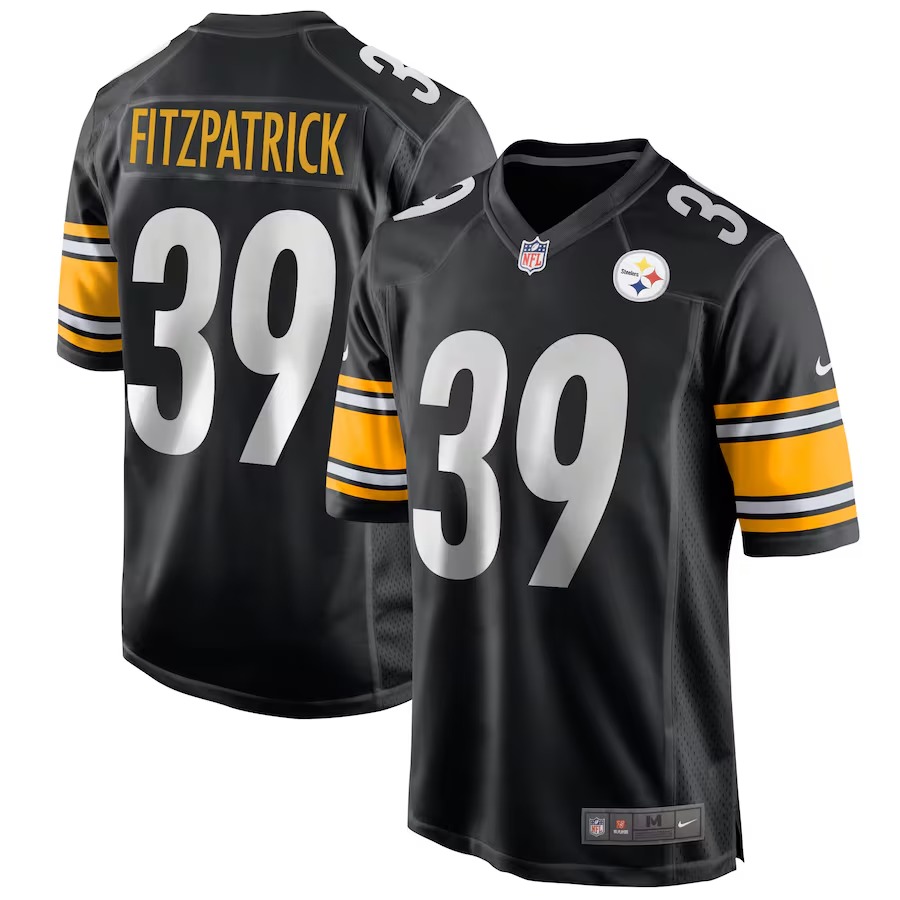 Men's Pittsburgh Steelers Minkah Fitzpatrick Nike Black Game Jersey - Ujersey NFL Shop