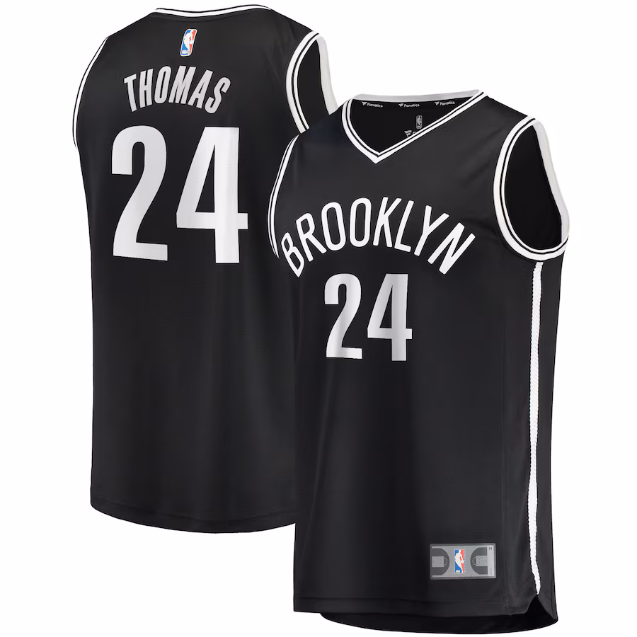 Men's Brooklyn Nets Cam Thomas Fanatics Black Fast Break Replica Jersey - Icon Edition - Ujersey NFL Shop