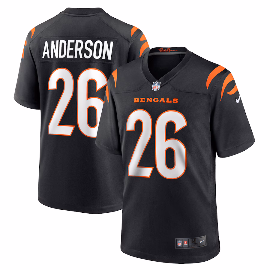 Men's Cincinnati Bengals Tycen Anderson Nike Black Game Player Jersey - Ujersey NFL Shop