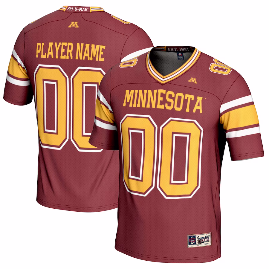 Minnesota Golden Gophers GameDay Greats NIL Pick-A-Player Football Jersey - Maroon - Ujersey NFL Shop