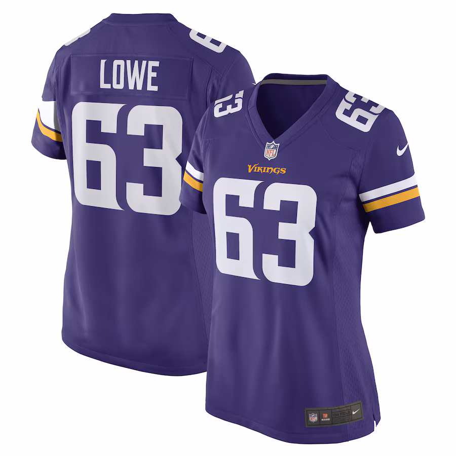 Women's Minnesota Vikings Vederian Lowe Nike Purple Game Player Jersey - Ujersey NFL Shop