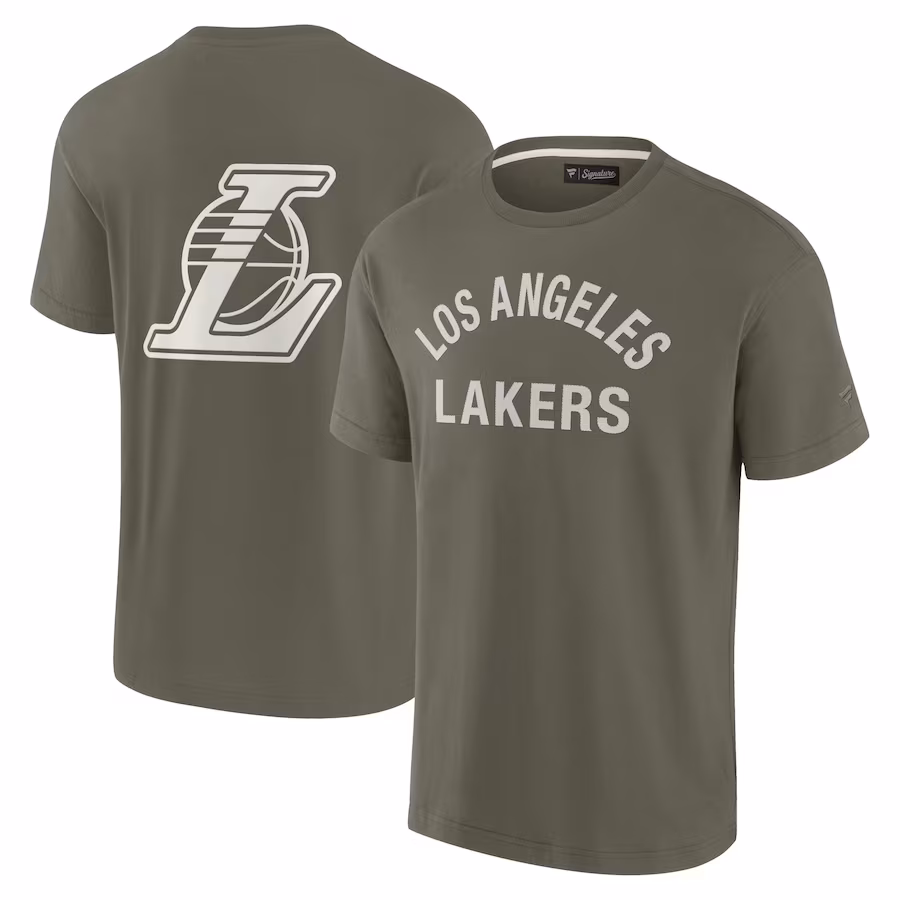 Unisex Los Angeles Lakers Fanatics Olive Elements Super Soft Short Sleeve T-Shirt - Ujersey