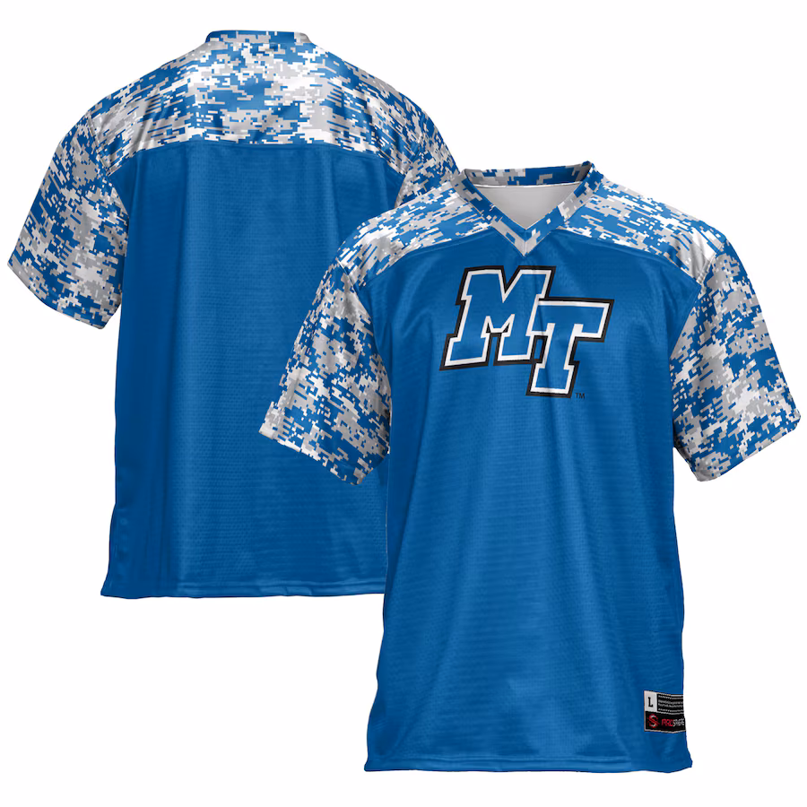 Men's GameDay Greats Royal MTSU Blue Raiders Football Jersey - Ujersey