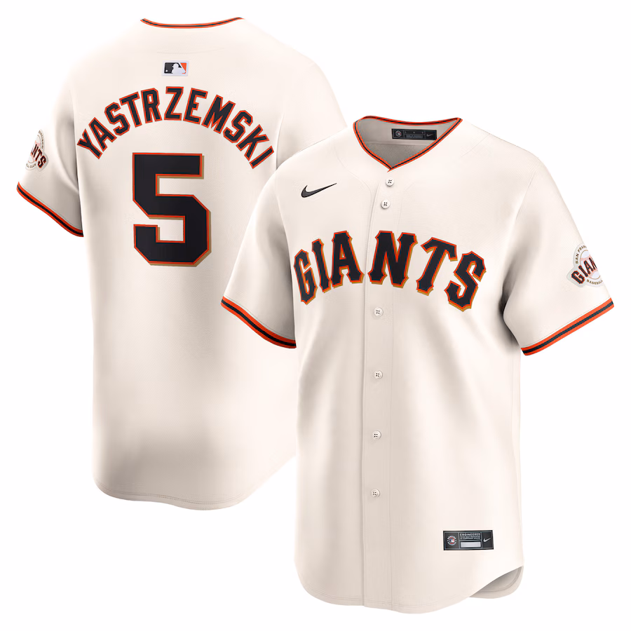 Youth San Francisco Giants Mike Yastrzemski Nike Cream Home Limited Player Jersey - Ujersey NFL Shop