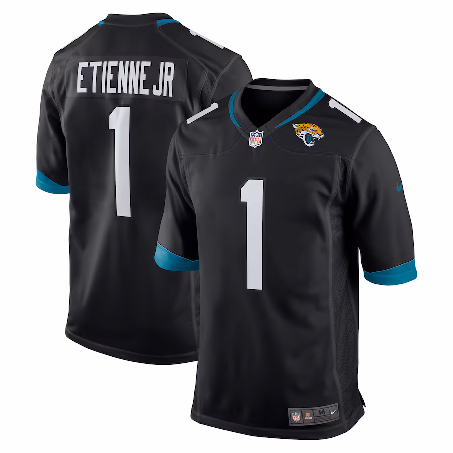 Men's Jacksonville Jaguars Travis Etienne Nike Black Alternate Game Jersey - Ujersey NFL Shop