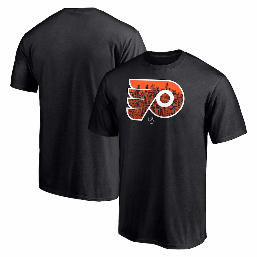 Men's Philadelphia Flyers Black Core Hometown T-Shirt - Ujersey NFL Shop