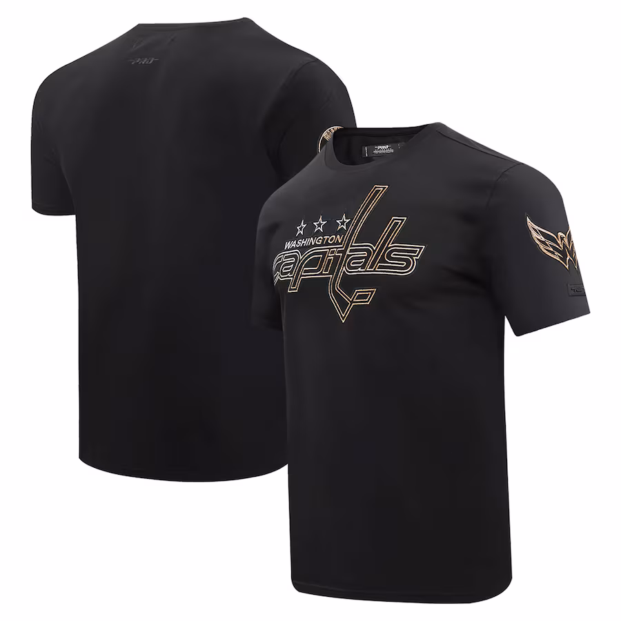 Men's Washington Capitals Pro Standard Black Wordmark T-Shirt - Ujersey