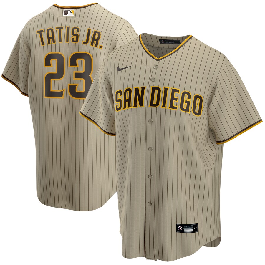 Men's San Diego Padres Fernando Tatis Jr. Nike Tan Alternate Replica Player Jersey - Ujersey NFL Shop