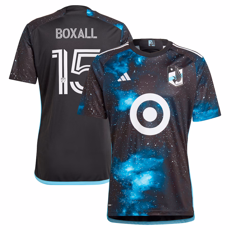 Men's Minnesota United FC Michael Boxall adidas Black 2024 Starry Night Replica Player Jersey - Ujersey NFL Shop