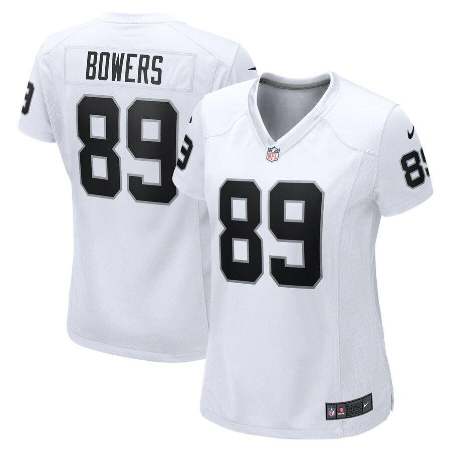 Women's Las Vegas Raiders Brock Bowers Nike White Game Jersey - Ujersey NFL Shop