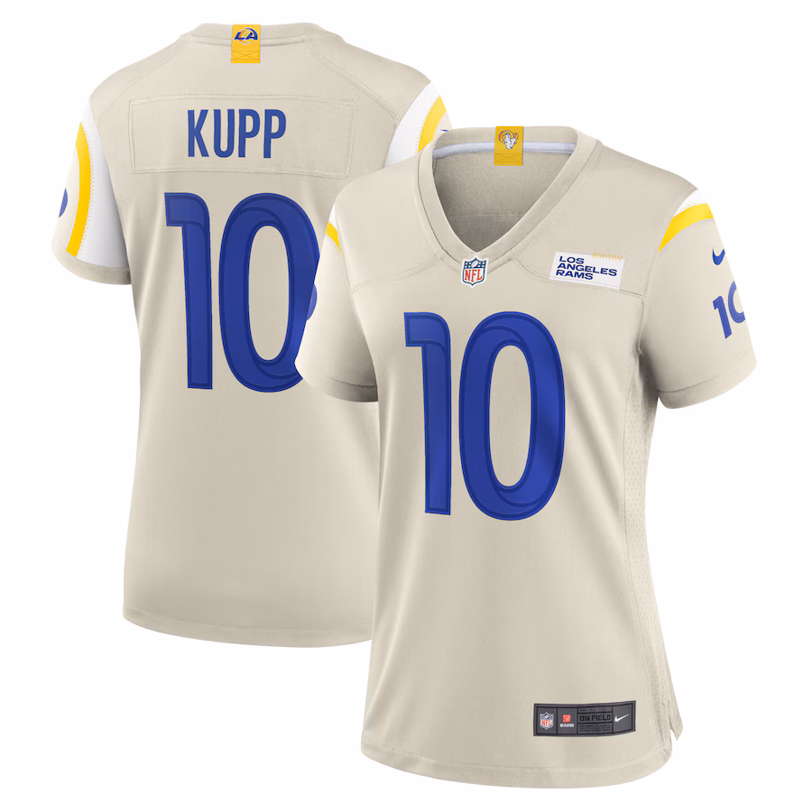 Women's Los Angeles Rams Cooper Kupp Nike Bone Player Game Jersey - Ujersey NFL Shop