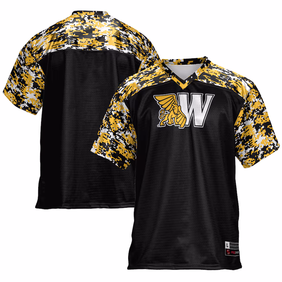 Men's GameDay Greats Black Missouri Western State Griffons Football Jersey - Ujersey